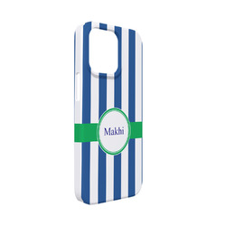 Stripes iPhone Case - Plastic - iPhone 13 Mini (Personalized)