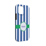 Stripes iPhone Case - Rubber Lined - iPhone 13 Mini (Personalized)