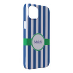 Stripes iPhone Case - Plastic - iPhone 14 Plus (Personalized)