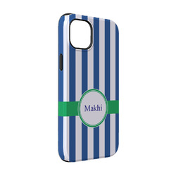 Stripes iPhone Case - Rubber Lined - iPhone 14 Pro (Personalized)