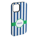 Stripes iPhone Case - Rubber Lined - iPhone 15 Pro Max (Personalized)