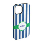 Stripes iPhone Case - Rubber Lined - iPhone 15 Pro (Personalized)