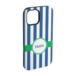 Stripes iPhone Case - Rubber Lined - iPhone 15 Pro (Personalized)