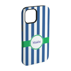 Stripes iPhone Case - Rubber Lined - iPhone 15 (Personalized)