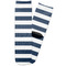 Horizontal Stripe Adult Crew Socks - Single Pair - Front and Back