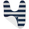 Horizontal Stripe Baby Bib - AFT folded