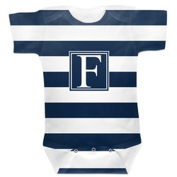 Horizontal Stripe Baby Bodysuit 12-18 (Personalized)