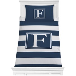 Horizontal Stripe Comforter Set - Twin (Personalized)