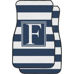 Horizontal Stripe Car Floor Mats (Front Seat) (Personalized)