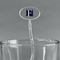 Horizontal Stripe Clear Plastic 7" Stir Stick - Oval - Main