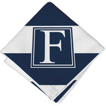 Horizontal Stripe Cloth Cocktail Napkin - Single w/ Initial