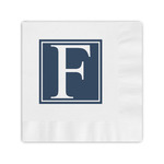 Horizontal Stripe Coined Cocktail Napkins (Personalized)