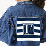 Horizontal Stripe Twill Iron On Patch - Custom Shape - 3XL (Personalized)