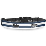Horizontal Stripe Deluxe Dog Collar - Double Extra Large (20.5" to 35") (Personalized)