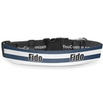 Horizontal Stripe Deluxe Dog Collar - Large (13" to 21") (Personalized)