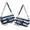 Horizontal Stripe Duffle bag small front and back sides