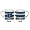 Horizontal Stripe Espresso Cup - 6oz (Double Shot) (APPROVAL)