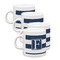 Horizontal Stripe Espresso Cup Group of Four Front