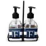 Horizontal Stripe Glass Soap & Lotion Bottles (Personalized)