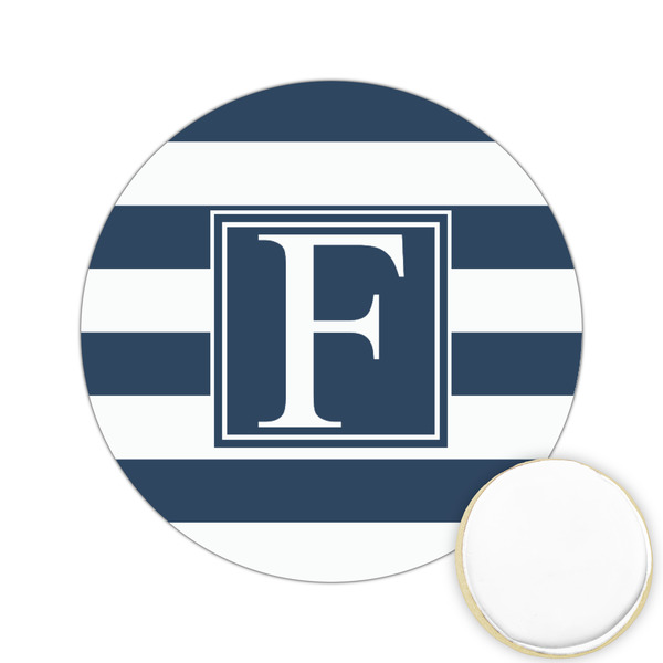 Custom Horizontal Stripe Printed Cookie Topper - 2.15" (Personalized)