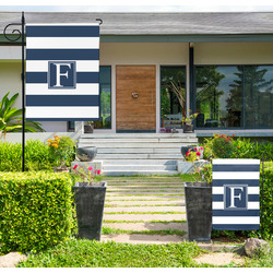Horizontal Stripe Large Garden Flag - Double Sided (Personalized)