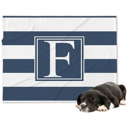 Horizontal Stripe Dog Blanket - Large (Personalized)