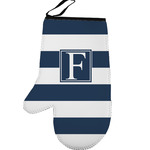 Horizontal Stripe Left Oven Mitt (Personalized)