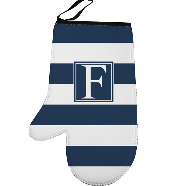 Custom Horizontal Stripe Left Oven Mitt (Personalized)