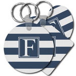 Horizontal Stripe Plastic Keychain (Personalized)