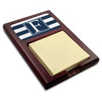 Horizontal Stripe Red Mahogany Sticky Note Holder (Personalized)