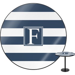 Horizontal Stripe Round Table (Personalized)