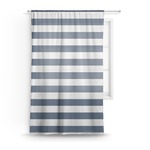 Horizontal Stripe Sheer Curtain