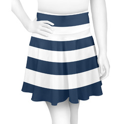 Horizontal Stripe Skater Skirt - X Large