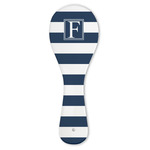 Horizontal Stripe Ceramic Spoon Rest (Personalized)