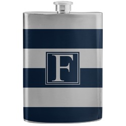 Horizontal Stripe Stainless Steel Flask (Personalized)
