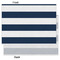 Horizontal Stripe Tissue Paper - Heavyweight - Large - Front & Back