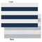 Horizontal Stripe Tissue Paper - Heavyweight - Small - Front & Back