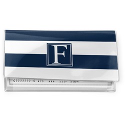 Horizontal Stripe Vinyl Checkbook Cover (Personalized)