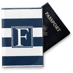 Horizontal Stripe Vinyl Passport Holder (Personalized)