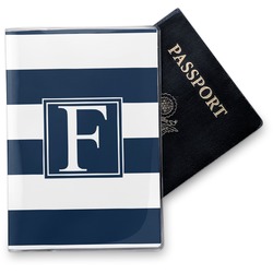 Horizontal Stripe Vinyl Passport Holder (Personalized)