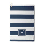 Horizontal Stripe Waffle Weave Golf Towel (Personalized)