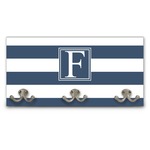 Horizontal Stripe Wall Mounted Coat Rack (Personalized)