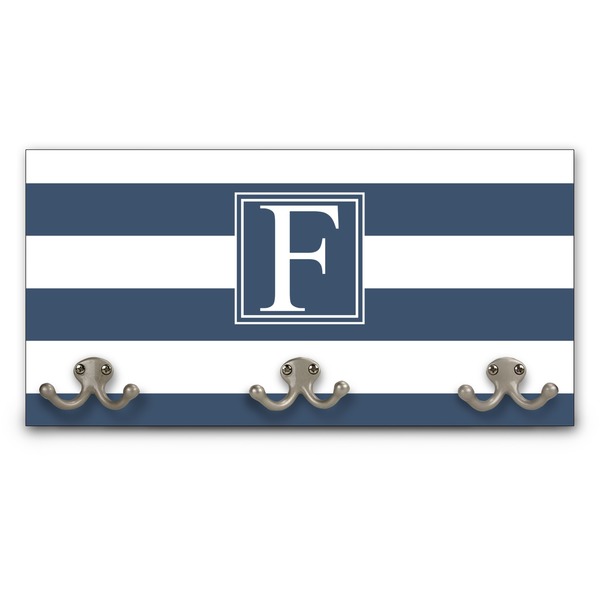 Custom Horizontal Stripe Wall Mounted Coat Rack (Personalized)