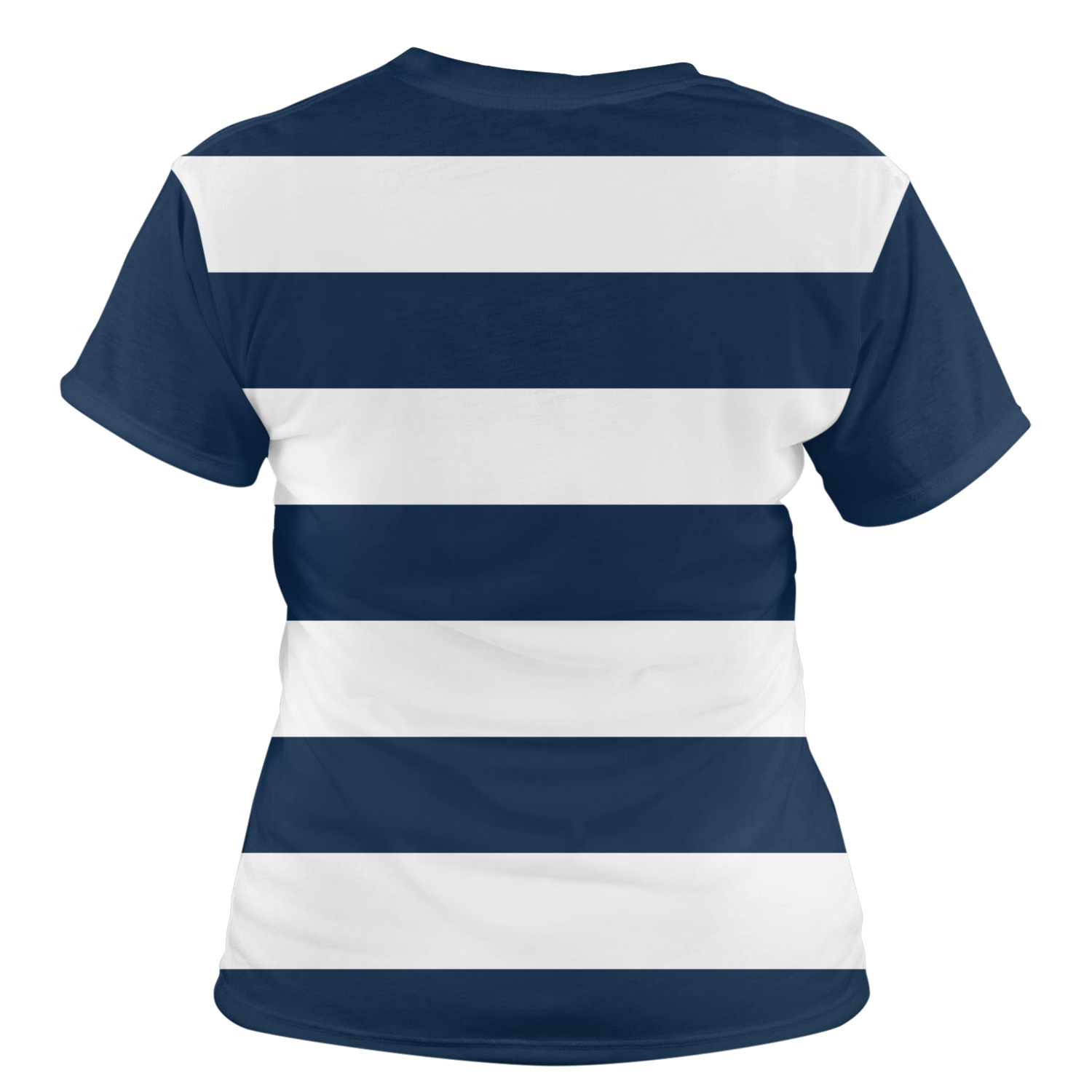 Horizontal Stripe Women's Crew T-Shirt - X Small (Personalized) - YouCustomizeIt