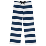 Horizontal Stripe Womens Pajama Pants - L