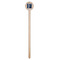 Horizontal Stripe Wooden 7.5" Stir Stick - Round - Single Stick