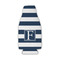 Horizontal Stripe Zipper Bottle Cooler - FRONT (flat)