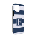 Horizontal Stripe iPhone Case - Rubber Lined - iPhone 13 Mini (Personalized)