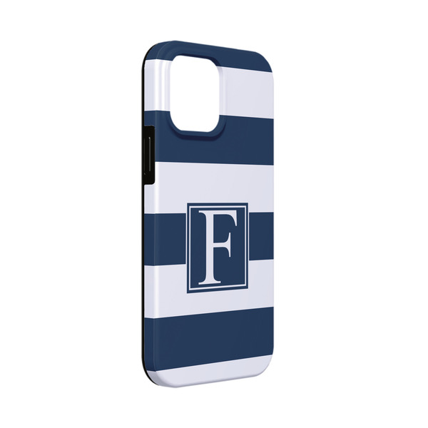 Custom Horizontal Stripe iPhone Case - Rubber Lined - iPhone 13 Mini (Personalized)