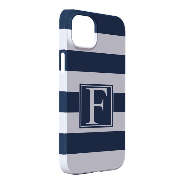 Custom Horizontal Stripe iPhone Case - Plastic - iPhone 14 Plus (Personalized)